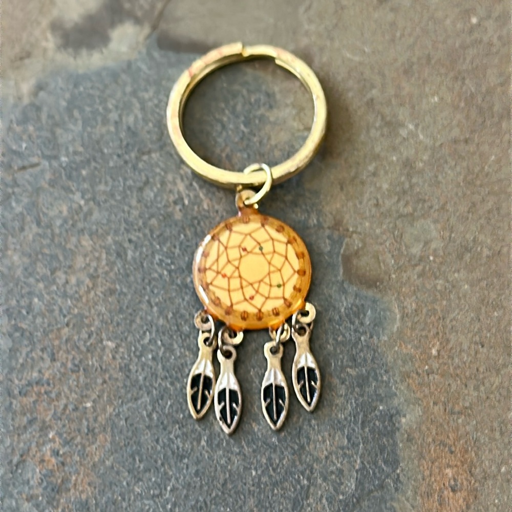 Whimsical Vintage Dream Catcher Key Chain